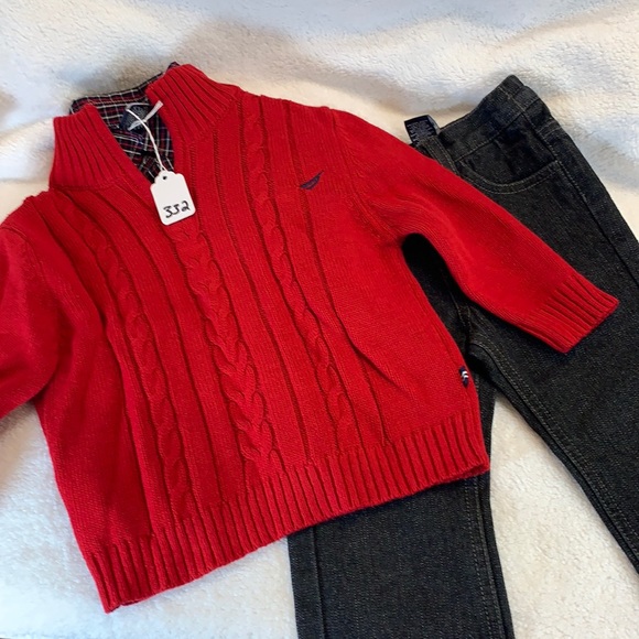 NWOT NAUTICA 3 PIECE SET SIZE 12 MONTHS - Picture 1 of 14
